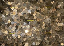 1/2 Kilo (500 g) 1 Rappen Schweiz, verschiedene Jahrgänge