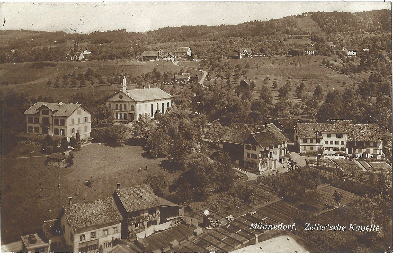 Cartoline postali: Männedorf.   Zeller'sche  Kapelle – Usato da Bütschwil venduto da Jackson1A