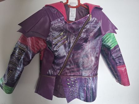Disney Mal The Descendants Faux Leather Jacket Size 10/12