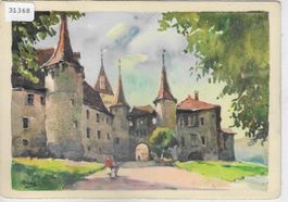 Chateau de Colombier NE - Künstlerkarte