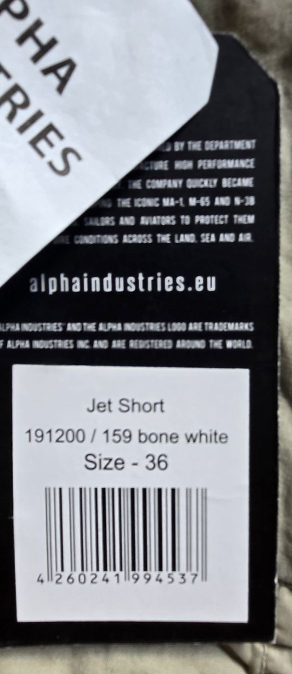 Alpha Industries Hosen: ALPHA Industrie Shorts Gr. 36 – Neu und originalverpackt aus Zürich von Samba77 1