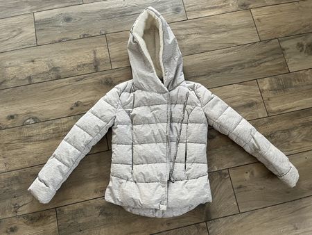 FB Sister Winterjacke XS, hellgrau, mit Kapuze
