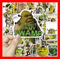 Shrek Grün DVD 2 3 4 Held Superheld Aufkleber Stickerset