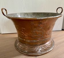 Antiker riesiger Kupfer Kessel Kupferkessel Kupferkübel BERN