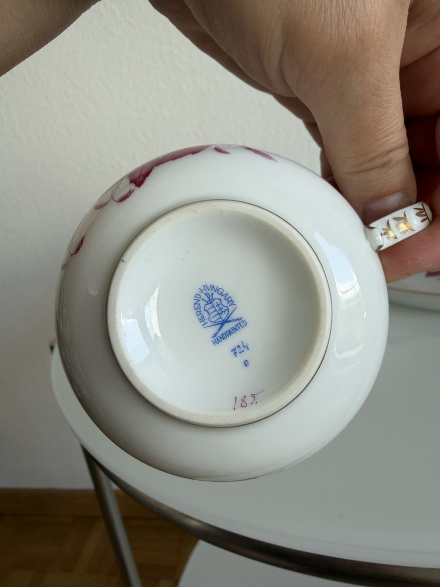Herend Geschirrsets: Service Herend Apponyi Purpur, 5 pièces – Gebraucht aus Cressier FR von Kvito4ka 1