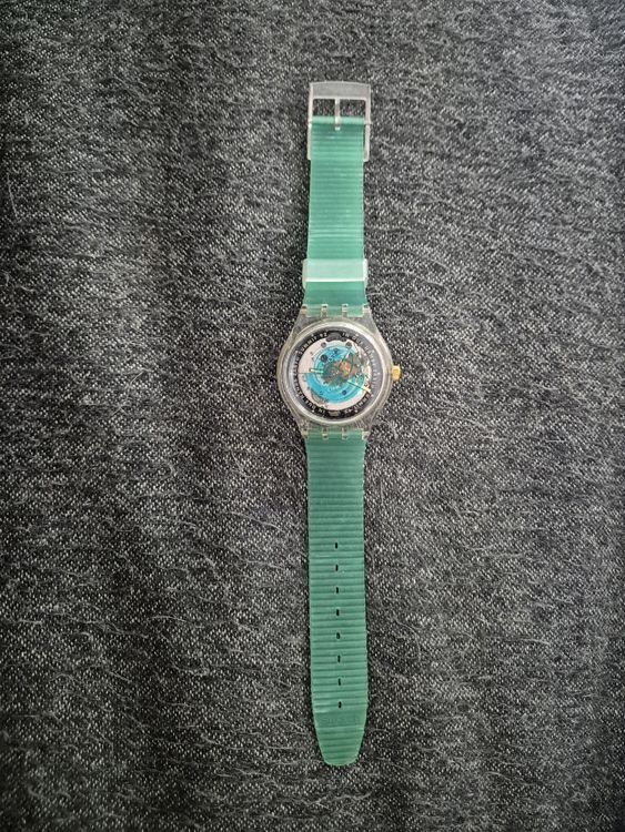 Swatch Orologi: Coole Swatch Automatik Uhr, Vintage, Grün - ein Hingucker – Usato da Binningen venduto da rom_9ls7 1