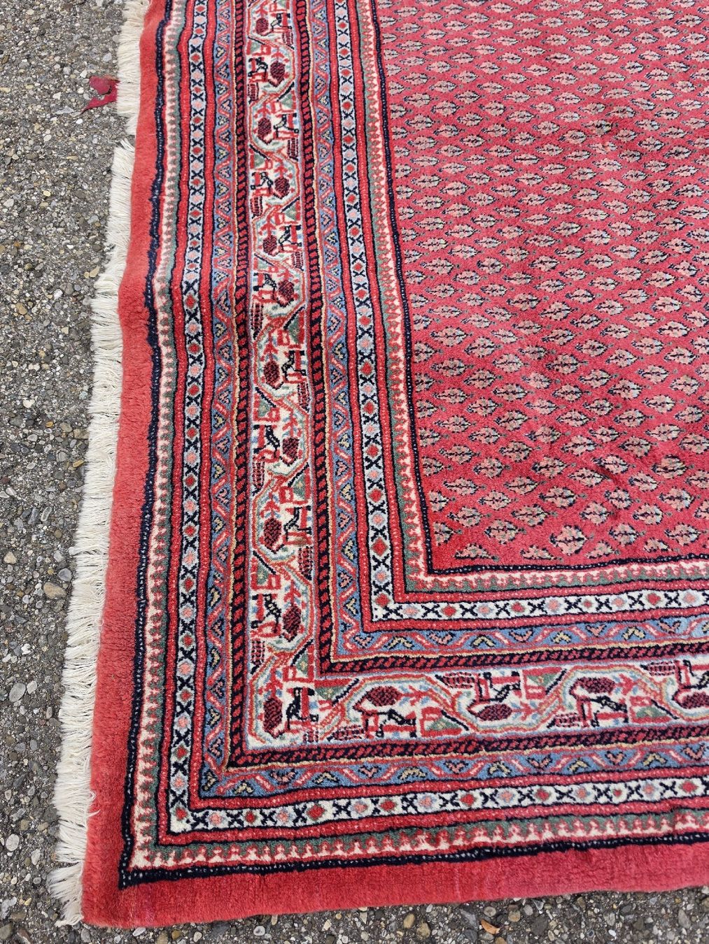 Tappeti: Teppich rot mit Fransen gebrauchter Zustand – Usato da Mettlen venduto da elios0888 4
