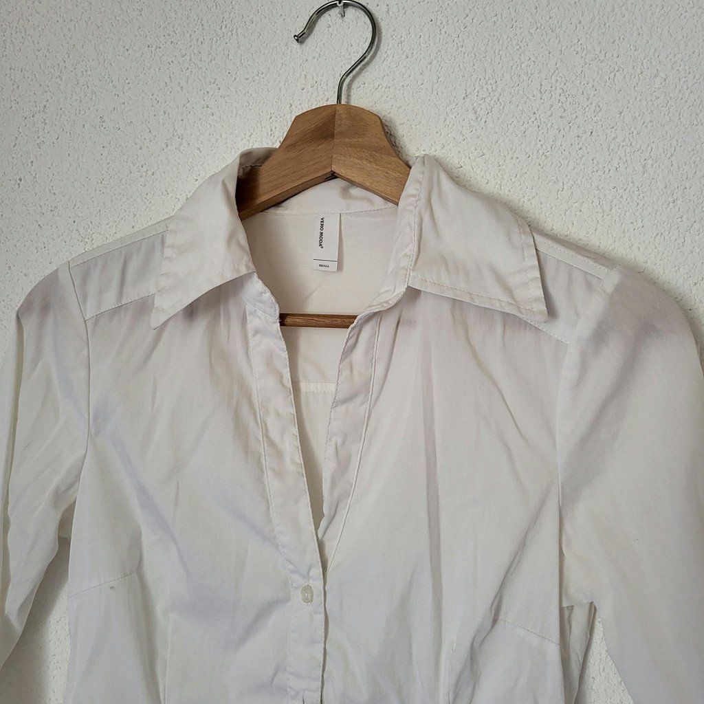Vero Moda Camicette: Body-Bluse weiss Vero Moda Gr. S/36 – Usato da Au SG venduto da SElena89 1
