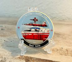 versilberte Medaille Patrouille Suisse F-5 20 Jahre