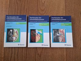 3 Bücher "Taschenatlas der Schnittbildanatomie", Thieme
