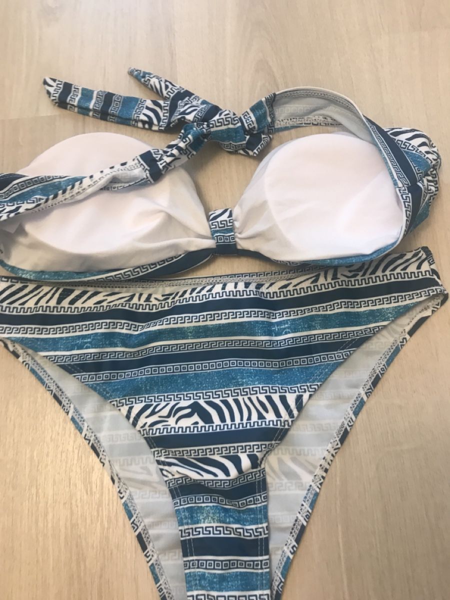Costumi da bagno & Bikini: Sommer Bikini Set, Blau/Weiss, Neu! – Nuovo (secondo la descrizione) da Dübendorf venduto da nela123 3