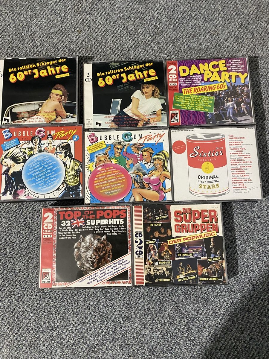 CDs: 8 Doppel CD Sampler, 60er Kahre – Gebraucht aus Diessbach b. Büren von cowansville