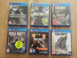 Sammlung Call of Duty 6er Mega-Set Shooter Set PS4 / PS5 TOP