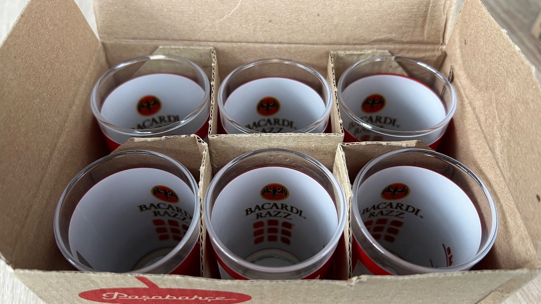 Bicchieri: Bacardi Shotgläser 6stk. – Nuovo e nell'imballaggio originale da Rebstein venduto da gimmma 2