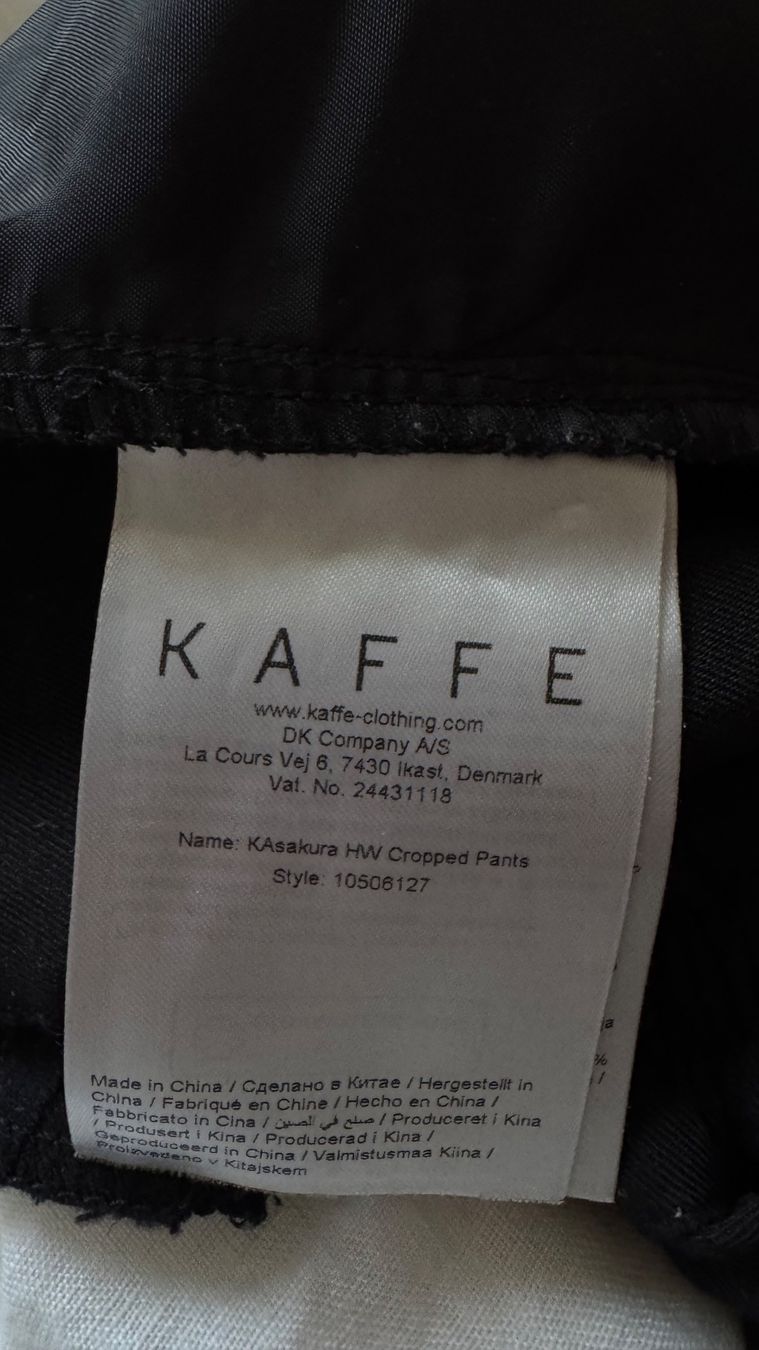 Pantaloni: Schwarze Stoffhose Gr. 34 von Kaffe – Nuovo (secondo la descrizione) da Zürich venduto da Aya03 5