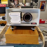 1963 Braun Triumph 200/300 Slide Projector With Tray