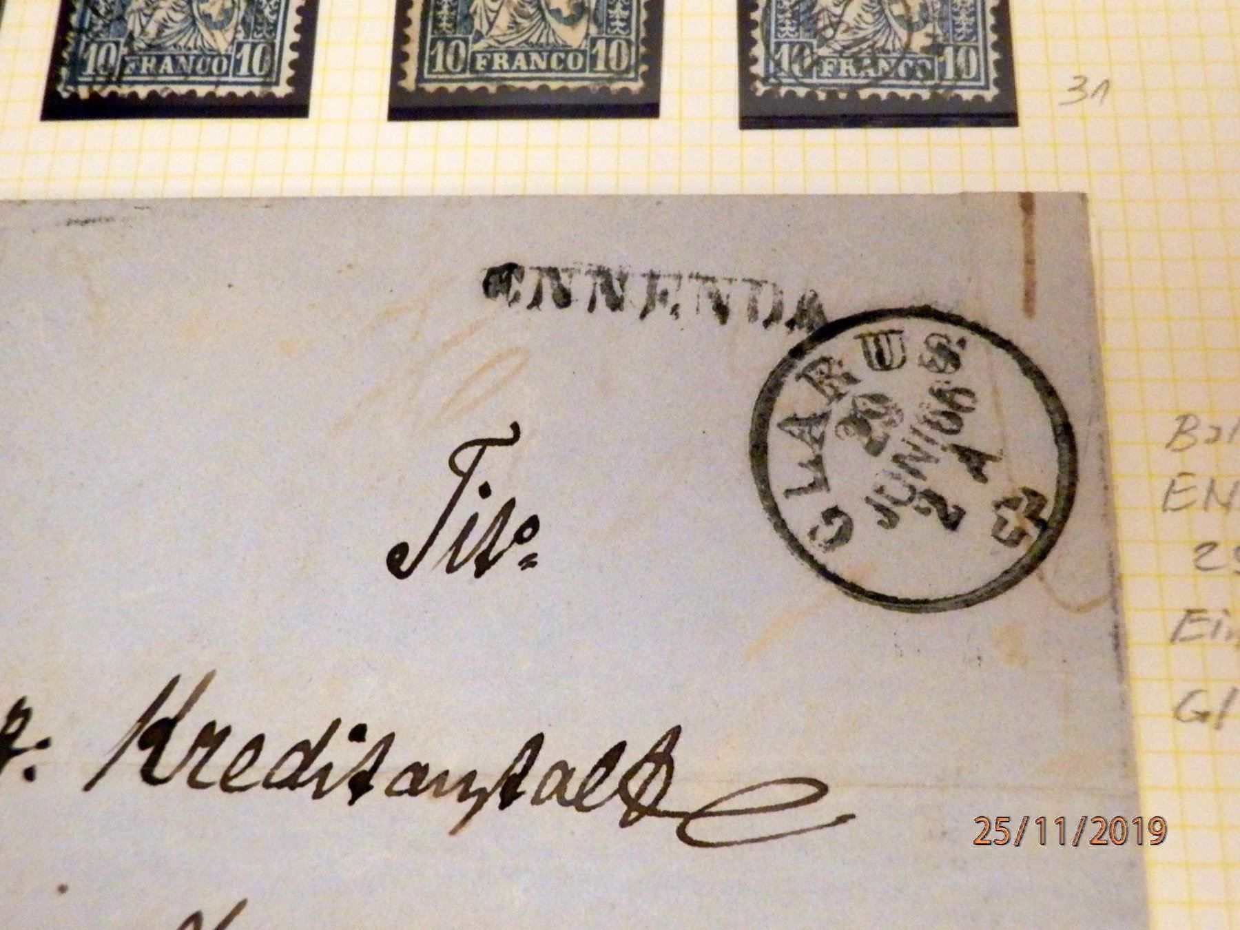 Alle Briefmarken: ZNr.31 schönes Lot mit div. Stempeln – Gebraucht aus Ueberstorf von dinbau 4