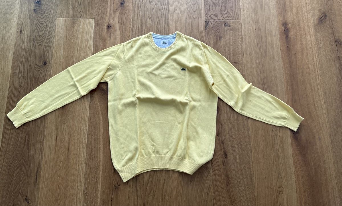 Lacoste Pullover & Sweatshirts: Lacoste Strickpullover Herren Gelb Gr. 5 / L – Gebraucht aus Egerkingen von Da_Driver