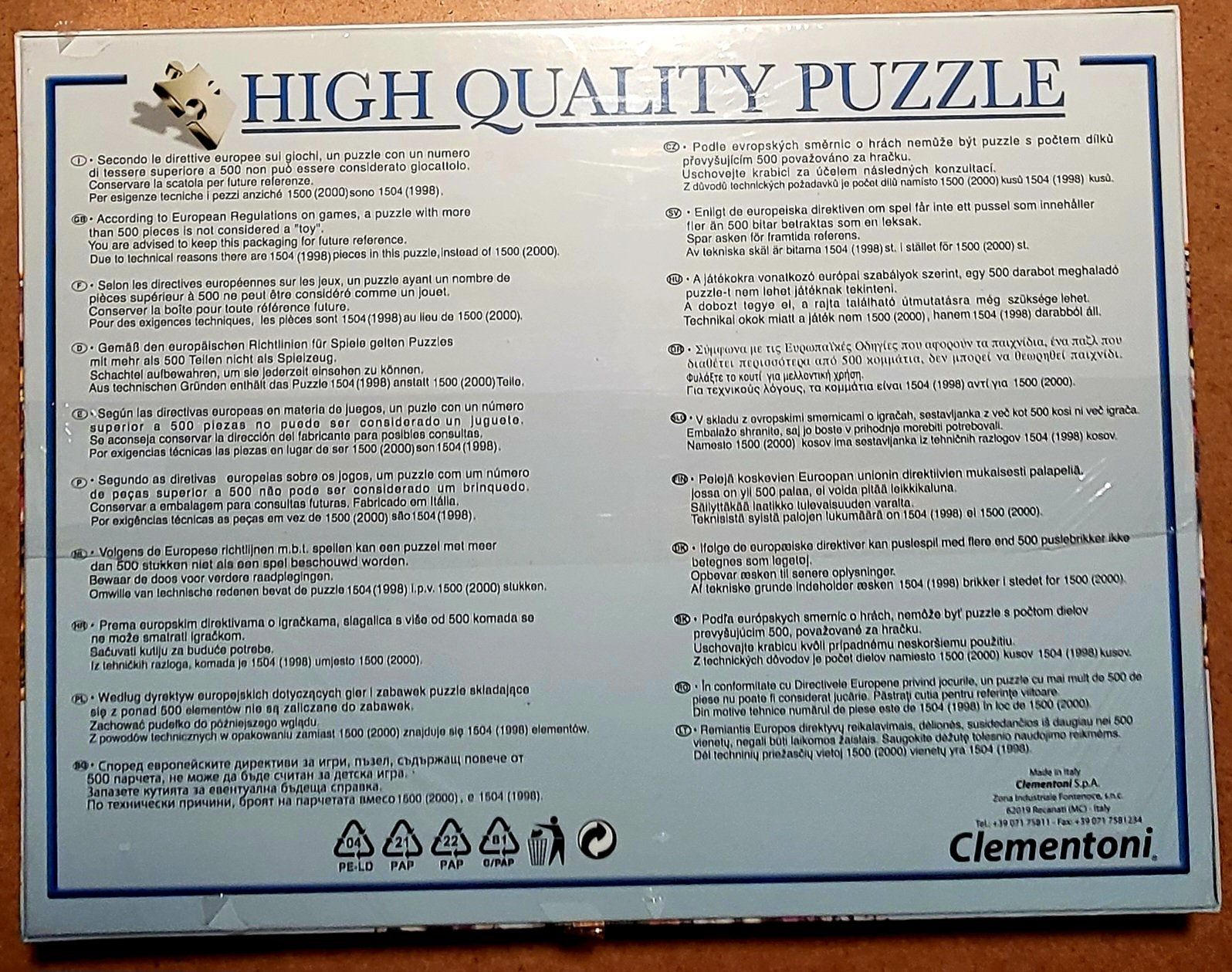 Clementoni Puzzle: Puzzle Clementoni  2000 pièces  Circus – Nuovo e nell'imballaggio originale da Montet (Glâne) venduto da Koada2 1