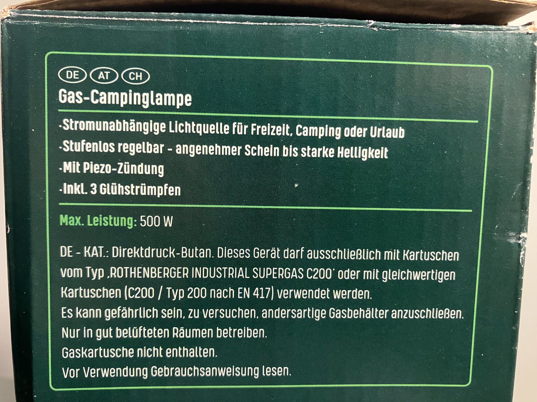 Parkside Lampen: neue PARKSIDE - Gas-Campinlampe ab 1.- – Neu (gemäss Beschreibung) aus Lichtensteig von Buy24International 7