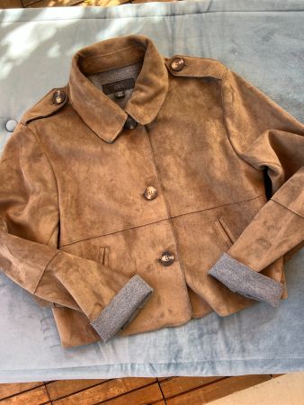 Zara Jacke Wildlederoptik braun Gr. S top Zustand