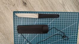 Einfaches Tanto Neck Knife Messer Outdoor Survival Edelstahl