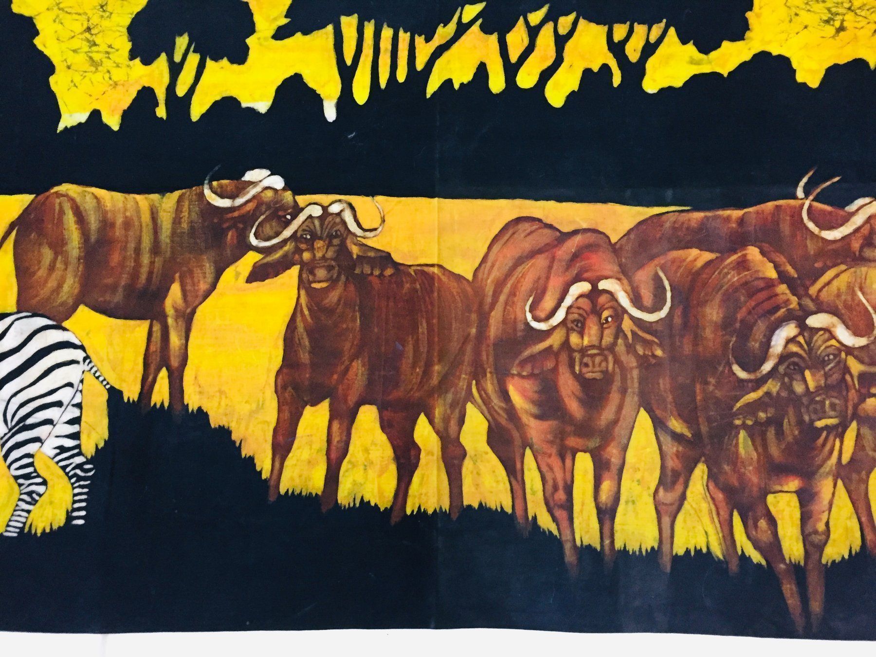 Gemälde: Afrikanische Kunst, Textil Malerei – Gebraucht aus Schaffhausen von vintageworld 2