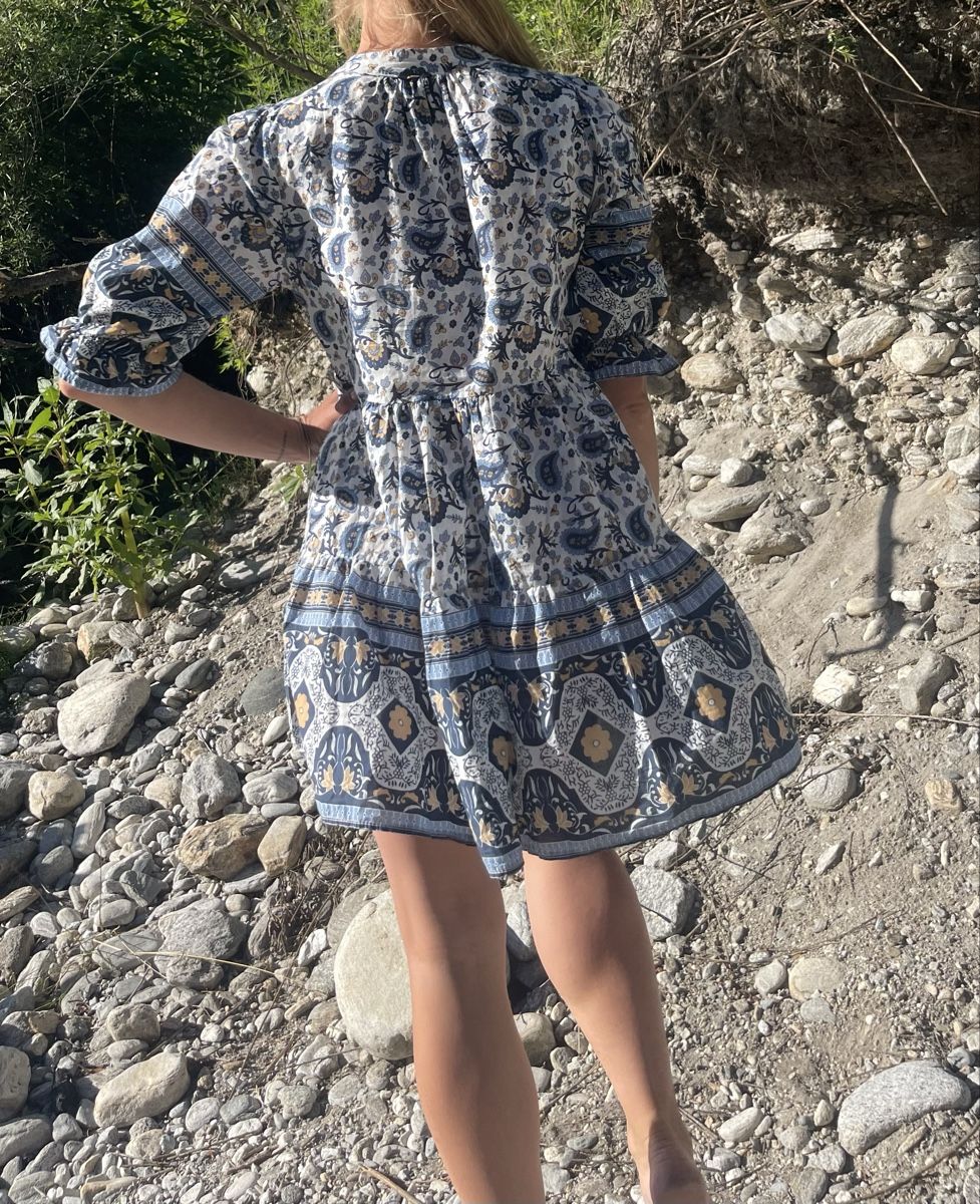 Vestiti: Vestito di cotone boho-chic con stampa floreale-1size – Nuovo (secondo la descrizione) da Gordevio venduto da LanaZimm 6