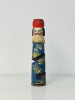 Dekorative Fadenspule/Holzmännchen/Garnspindel als Holzfigur