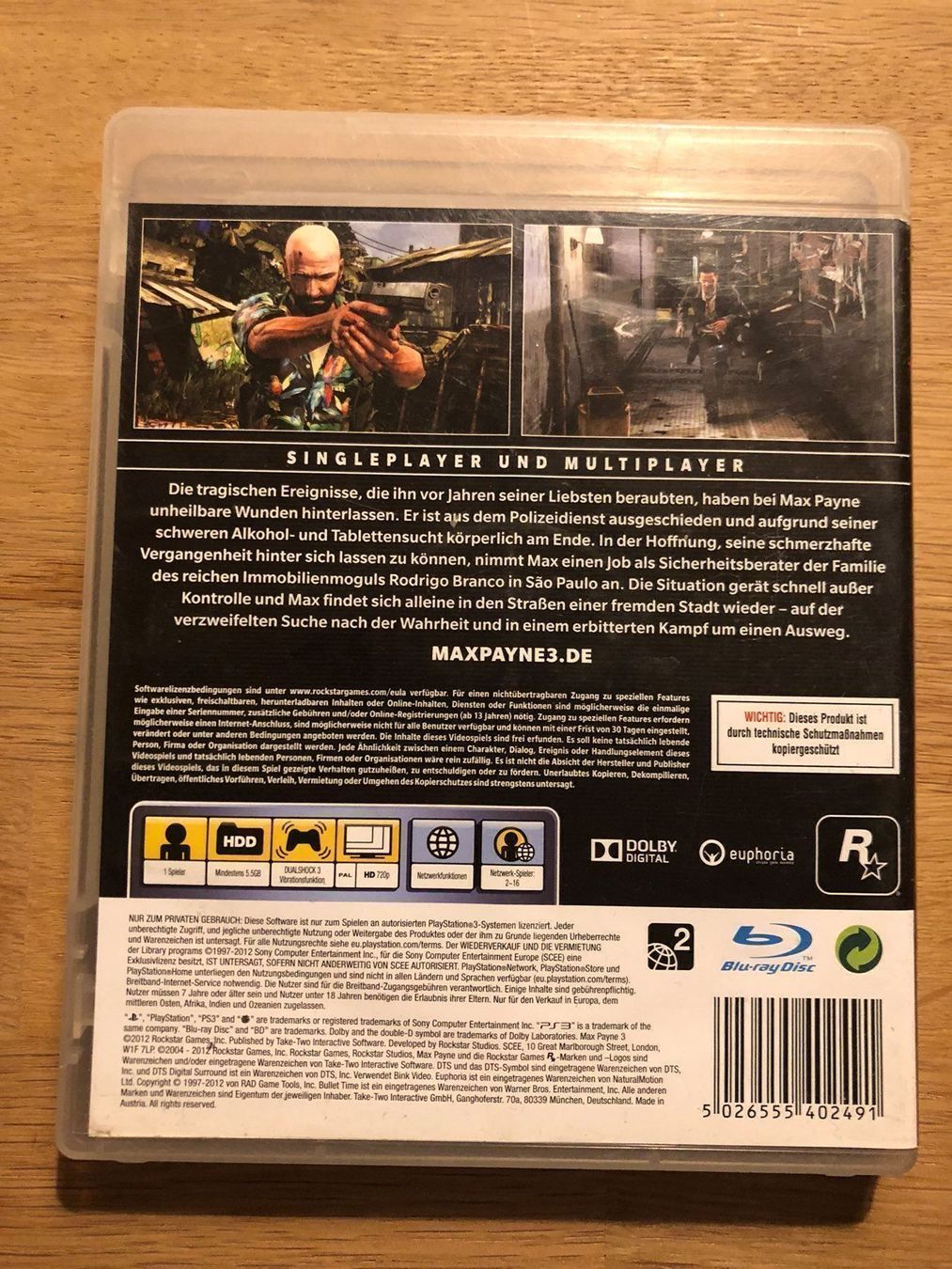 Sony Giochi: Max Payne 3 für Sony PS3 – Usato da Kestenholz venduto da Inna09 1