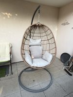 Hängesessel Norica mit Gestell, beige
