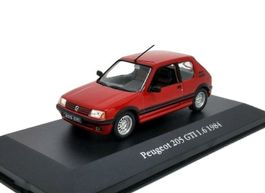 Peugeot 205 GTI 1.6 Phase I 1983-1985 rot / schwarz    1:43