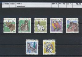 1990/93 "Tiere I", ** postfrisch