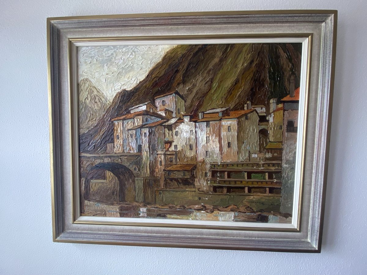 Foto & Immagini: Altes Bild Häuser – Usato da Zürich venduto da suslette