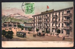 Lausanne, Grand Hotel de Lausanne et la 