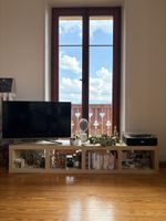 Meuble TV beige en bois 190x36x38