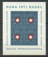 1971, Nationale Briefmarkenausstellung Basel (NABA) Nr.7 **