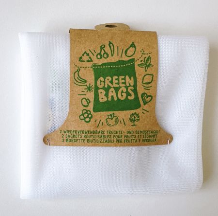 Neu! Green Bags 2 x Obst- und Gemüsesäckli, wiederverwendbar
