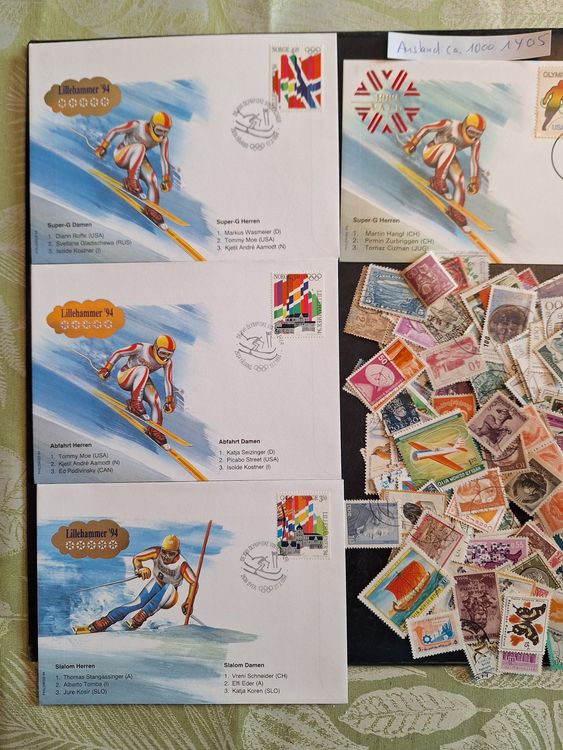 Alle Briefmarken: Ca 1000 Ausland-Briefmarken ab Uralt (1Y05) – Gebraucht aus Genolier von Antoine30 1