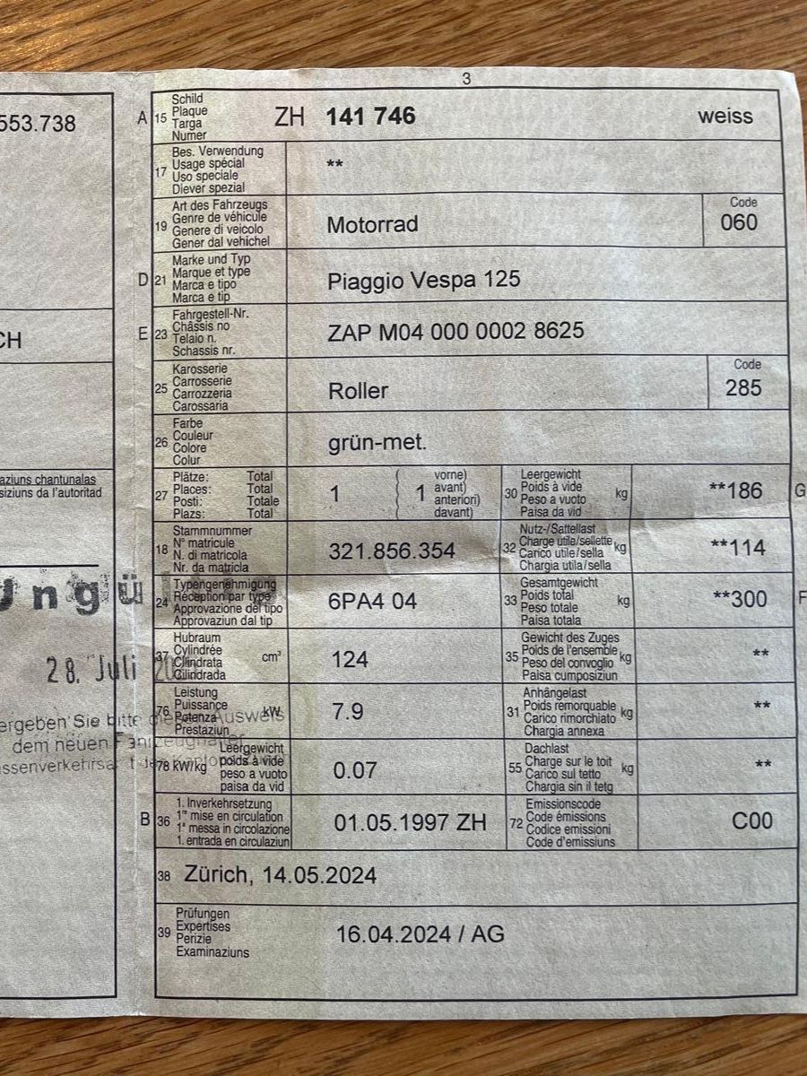 Piaggio Autres: Vespa Paggia et4 - Defekt – Défectueux à Basel par cfi_gj72 5