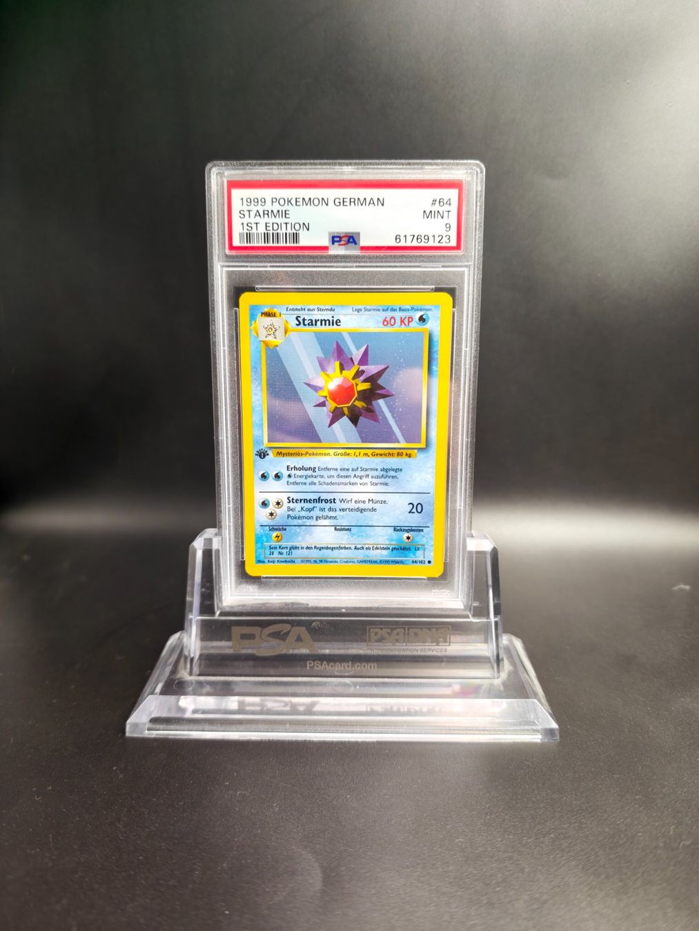 Pokémon Carte collezionabili: PSA 9 Starmie 64/102 Basis Set 1.Edition Deutsch – Nuovo (secondo la descrizione) da Schwyz venduto da Tarek04