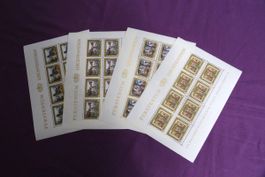 Lichtenstein, 40. Regierungsjubiläum von 1978,  4 Bögen
