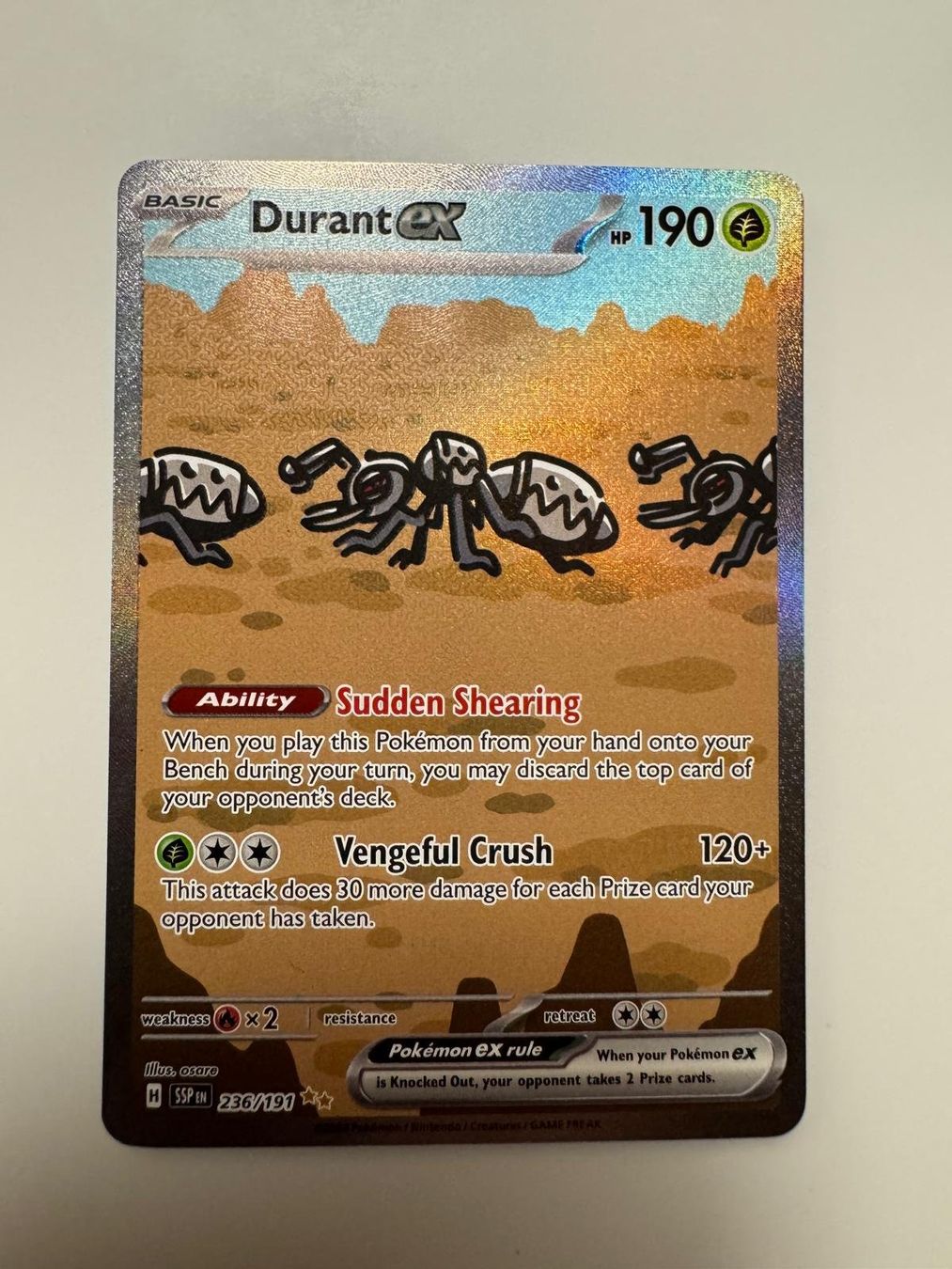 Pokémon Carte collezionabili: Durant ex | SIR | SSP 236/191 | EN – Usato da Spreitenbach venduto da Snacky96 2