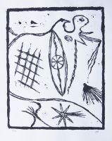 Linoldruck: Signs VI