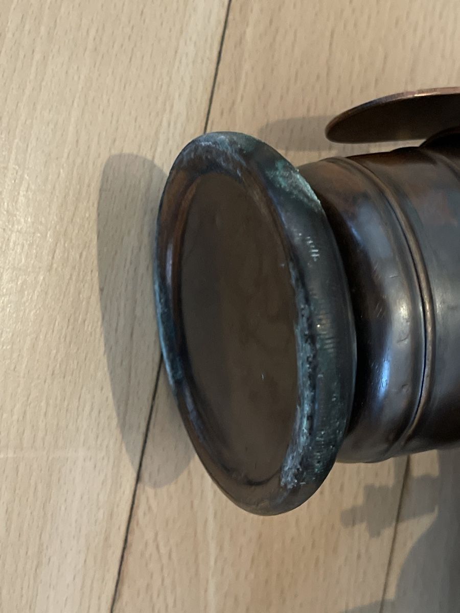Schweizer Armee Lampen: Antik Kupfer Karbid-Lampe, Decker Neuchatel – Gebraucht aus Thun von BanjoDan 4