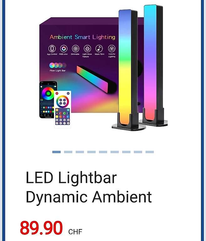 Lampade: Led Lightbar Dynamic Ambient – Usato da Ettenhausen TG venduto da bon_drr7