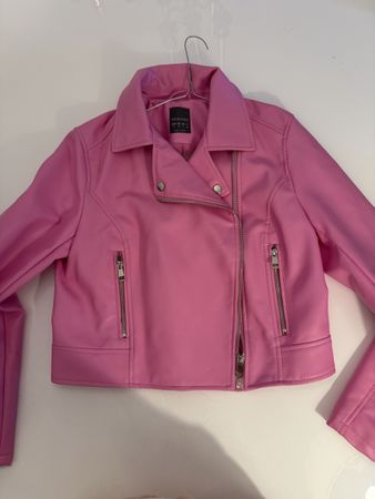 Biker Jacke Primark Kunstleder pink Grösse 38 neuwertig