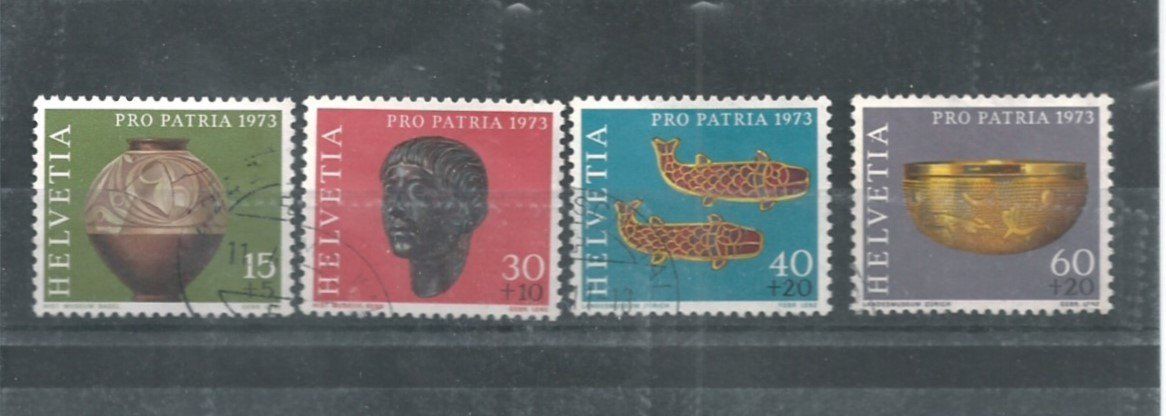 Tutti i francobolli: 1973 Pro Patria – Usato da Trübbach venduto da Sammer51