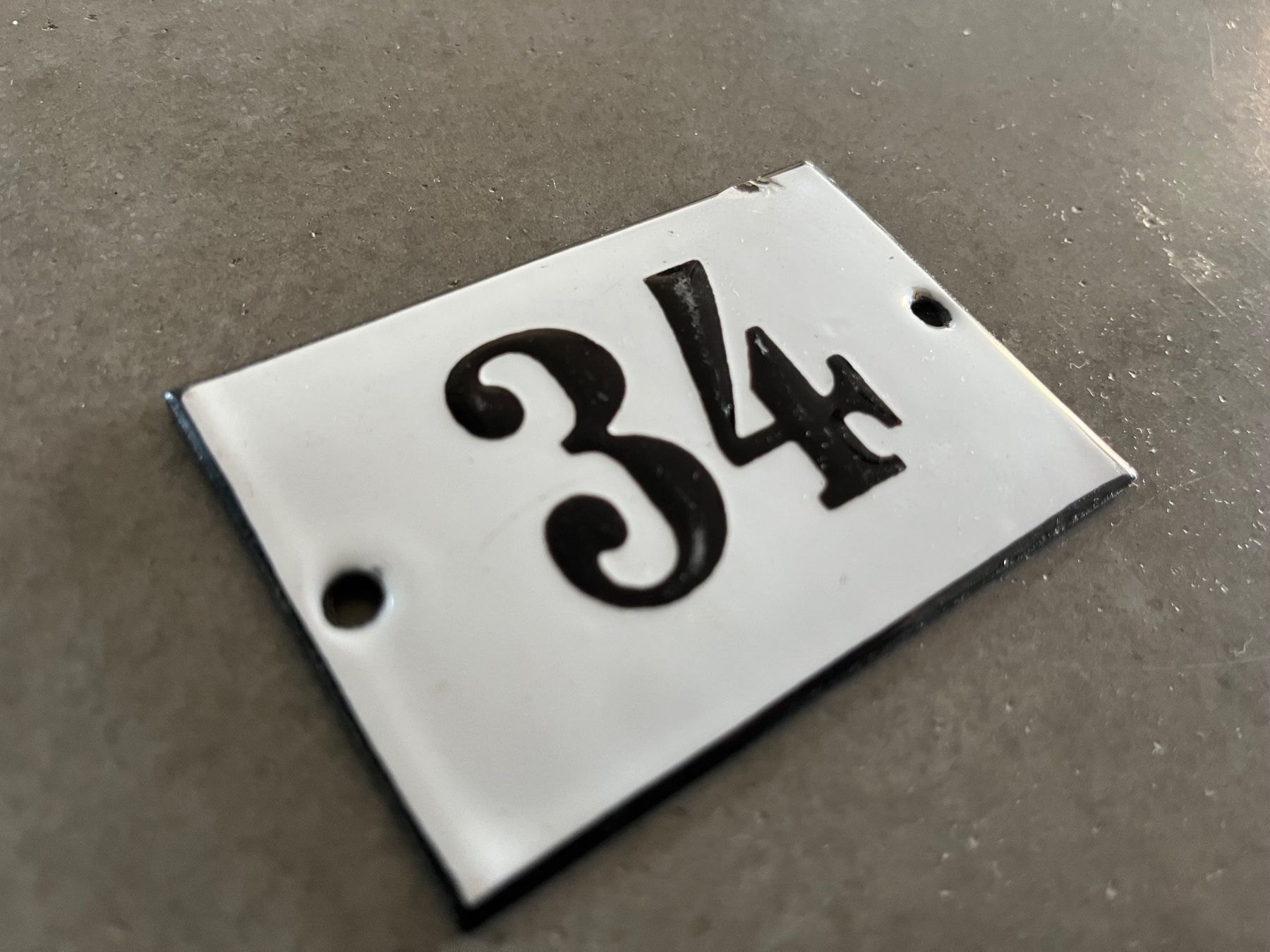Insegne: Altes Emailschild 34 – Usato da Steffisburg venduto da Reitschel5 2
