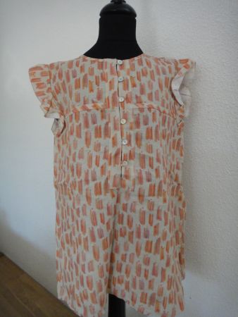 Neue Bluse "Bonnet à Pompon" Baumwolle Gr. 12
